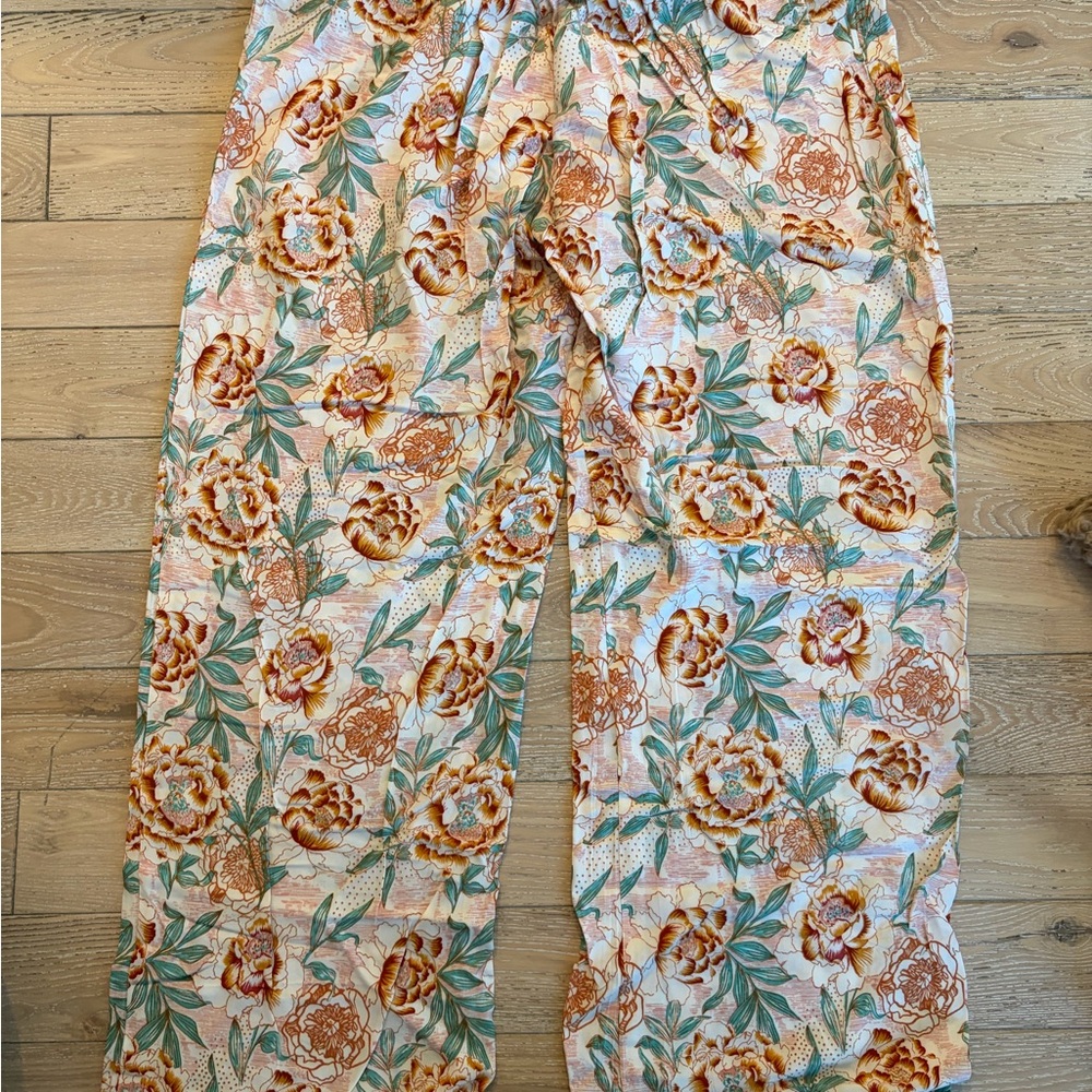 Rayon Floral Pants